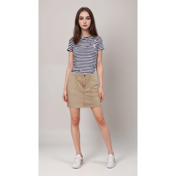 Hudson Denim Mini Skirt Women Sz 26 Yellow 100% Cotton Pocket Summer NWT - Picture 1 of 10